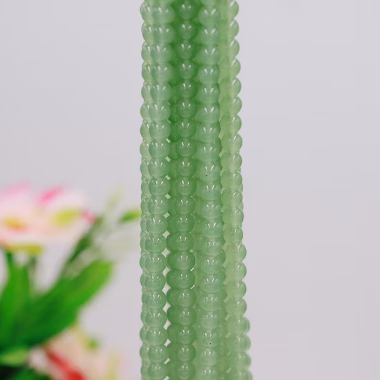 Imitation Jade Round Glass Craft Beads Crystal Beads for Jewelry Making