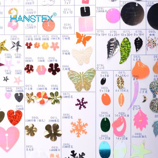 6mm Flower Design Sequin