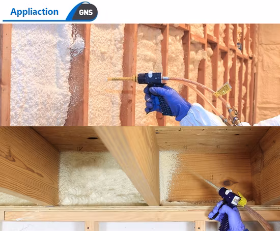 Gns Two Component Polyol Mdi Liquid Raw Material Chemical Polyurethane PU Foam for Roof Wall Insulation